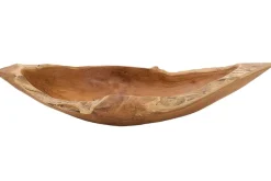Massive Schale NATURE BOAT 60cm natur Teakholz Wurzelholz