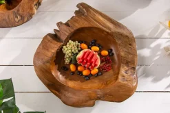 Massive Schale NATURE ROOT 50cm natur Teakholz Wurzelholz