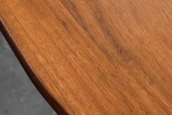 Massive Sitzbank GENESIS 200cm braun Akazienholz mit Rückenlehne Baumkante