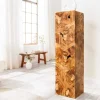 Massive Säule TRIBAL 110cm braun natur Teakholz handmade Dekoration