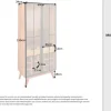 Massive Vitrine SEVEN SEAS 150cm natur Pinie Industrial-Türen Metall Barschrank