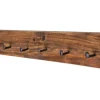 Massive Wandgarderobe HEMINGWAY XL 90cm natur recyceltes Massivholz