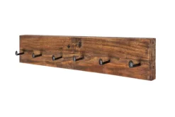 Massive Wandgarderobe HEMINGWAY XL 90cm natur recyceltes Massivholz