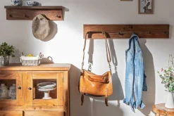 Massive Wandgarderobe HEMINGWAY XL 90cm natur recyceltes Massivholz