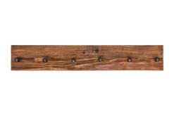 Massive Wandgarderobe HEMINGWAY XL 90cm natur recyceltes Massivholz
