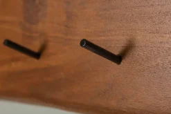 Massive Wand-Garderobe MAMMUT 80cm Akazie mit 6 Kleiderhaken