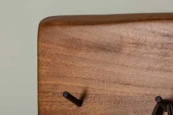 Massive Wand-Garderobe MAMMUT 80cm Akazie mit 6 Kleiderhaken