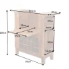 Massiver Barschrank MAKASSAR 85cm braun Sheesham stone finish Hausbar