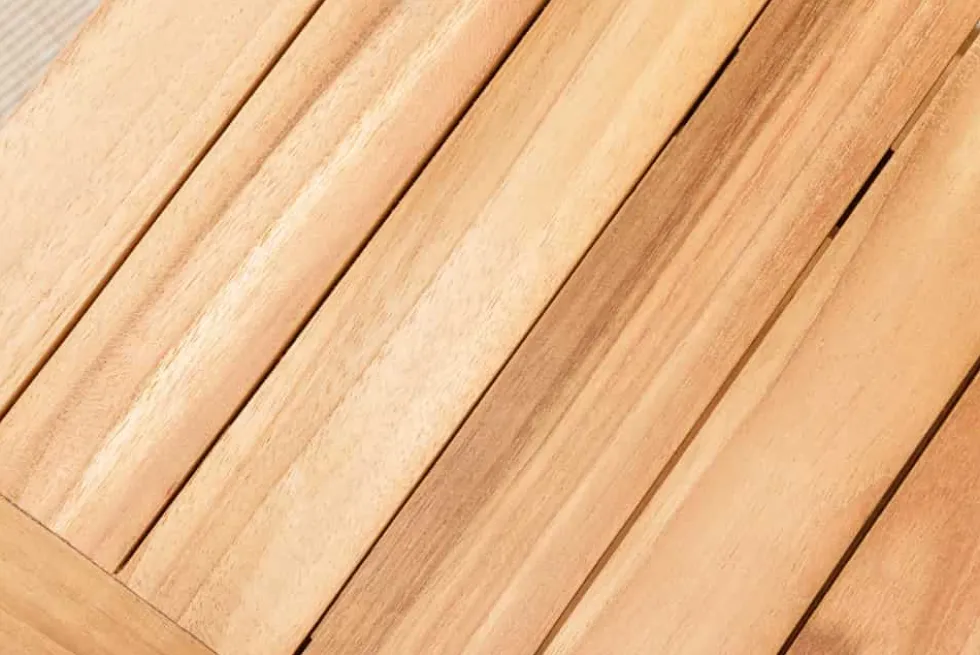 Massiver Beistelltisch EMPIRE TEAK 50cm natur Teakholz