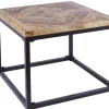 Massiver Beistelltisch INFINITY HOME 60cm Mangoholz Industrial Design