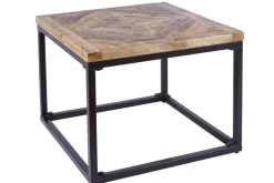 Massiver Beistelltisch INFINITY HOME 60cm Mangoholz Industrial Design