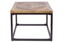 Massiver Beistelltisch INFINITY HOME 60cm Mangoholz Industrial Design