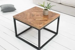 Massiver Beistelltisch INFINITY HOME 60cm Mangoholz Industrial Design