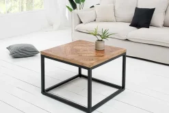 Massiver Beistelltisch INFINITY HOME 60cm Mangoholz Industrial Design