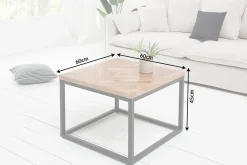 Massiver Beistelltisch INFINITY HOME 60cm Mangoholz Industrial Design