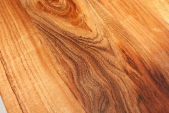 Massiver Beistelltisch ORGANIC LIVING 60cm braun Akazie Couchtisch Live Edge