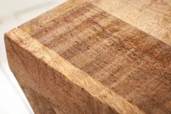 Massiver Beistelltisch Z 45cm Mangoholz Z-Form in Handarbeit gefertigt