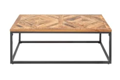 Massiver Couchtisch INFINITY HOME 100cm Mangoholz Industrial Design