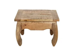 Massiver Couchtisch OPIUM ANTIQUE 60cm natur Mangoholz Beistelltisch