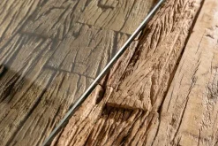 Massiver Esstisch BARRACUDA 180cm Teakholz inkl. Glasplatte mit X-Gestell