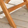 Massiver Esstisch EMPIRE TEAK 100cm natur Teakholz klappbar