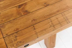 Massiver Esstisch FINCA 300-400cm vintage braun verlängerbar recyceltes Pinienholz