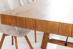 Massiver Esstisch FINCA 300-400cm vintage braun verlängerbar recyceltes Pinienholz