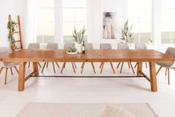 Massiver Esstisch FINCA 400cm vintage braun recyceltes Pinienholz