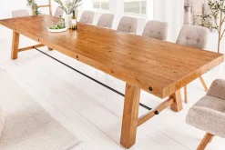 Massiver Esstisch FINCA 300cm vintage braun recyceltes Pinienholz
