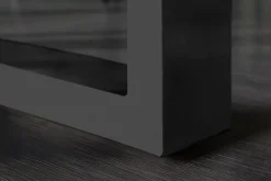 Massiver Esstisch MAMMUT 300cm braun honey finish Akazie schwarz Baumkante