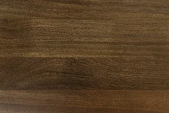 Massiver Esstisch SIGNUM 220cm dunkelbraun Mangoholz Bootsform Sterngestell