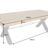 Massiver Esstisch THOR 240cm natur recyceltes Pinienholz Industrial Design