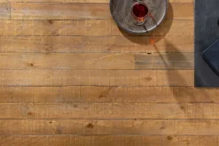 Massiver Esstisch THOR 240cm natur recyceltes Pinienholz Industrial Design