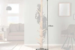 Massiver Garderobenständer TREE NATURE 170cm natur Holz Kleiderständer