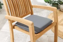 Massiver Gartenstuhl EMPIRE TEAK natur Teakholz stapelbar