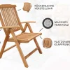 Massiver Gartenstuhl EMPIRE TEAK Teakholz klappbar