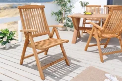 Massiver Gartenstuhl EMPIRE TEAK Teakholz klappbar