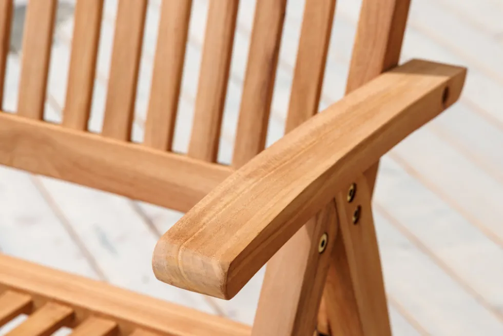 Massiver Gartenstuhl EMPIRE TEAK Teakholz klappbar