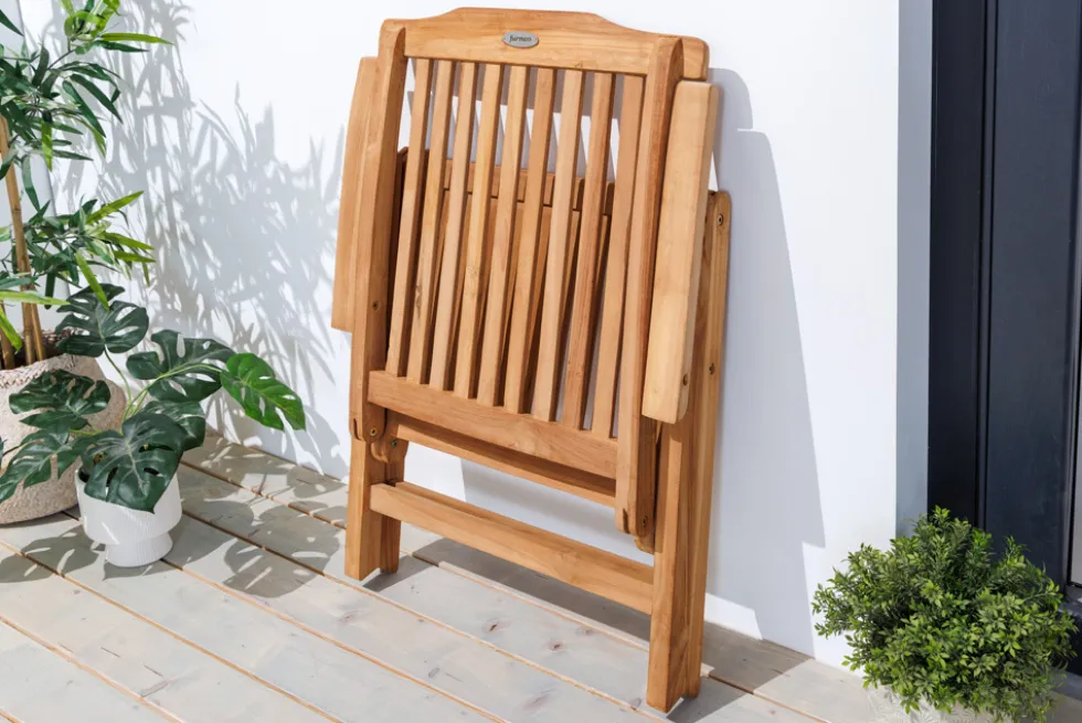 Massiver Gartenstuhl EMPIRE TEAK Teakholz klappbar