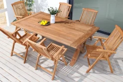 Massiver Gartenstuhl EMPIRE TEAK Teakholz klappbar