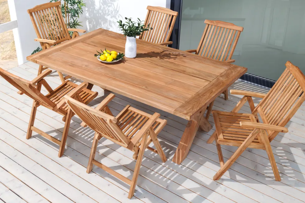 Massiver Gartenstuhl EMPIRE TEAK Teakholz klappbar