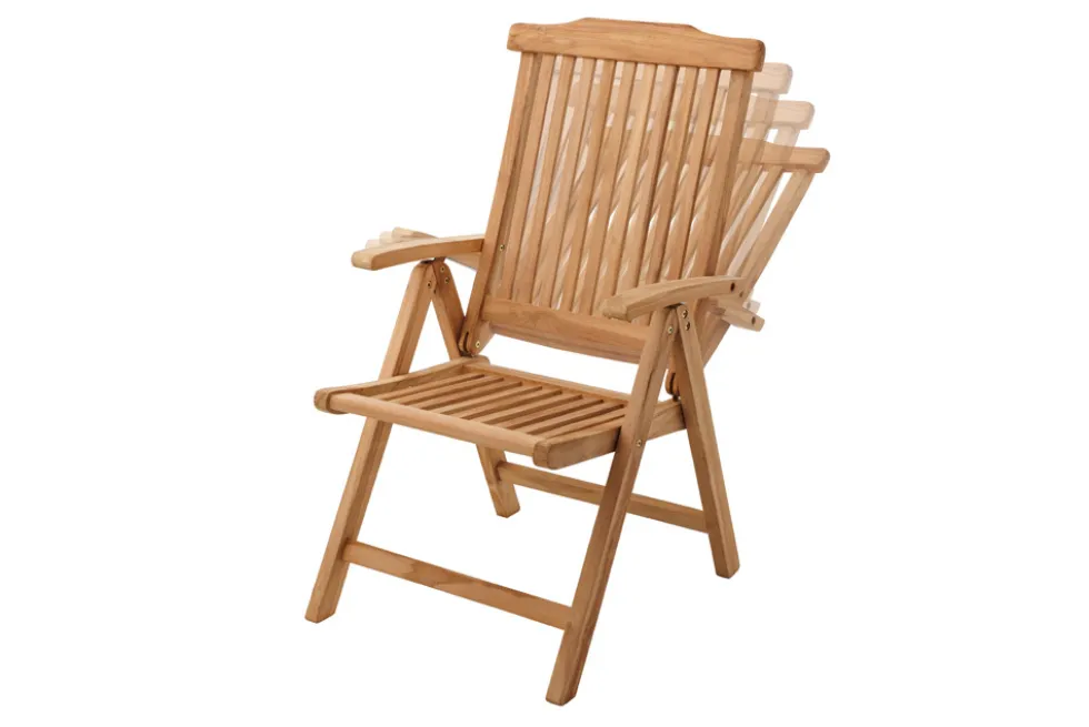Massiver Gartenstuhl EMPIRE TEAK Teakholz klappbar