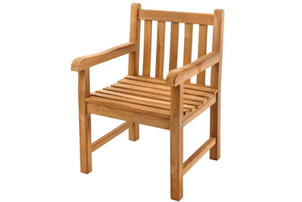 Massiver Gartenstuhl EMPIRE TEAK natur Teakholz Outdoor