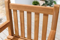 Massiver Gartenstuhl EMPIRE TEAK natur Teakholz Outdoor