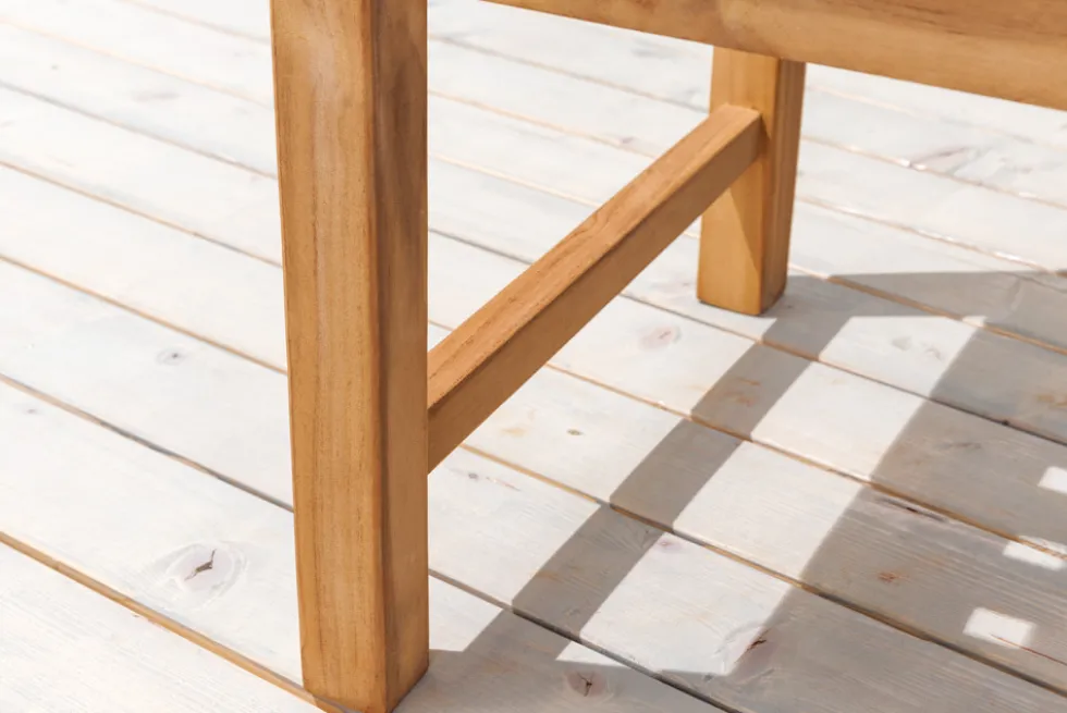 Massiver Gartenstuhl EMPIRE TEAK natur Teakholz Outdoor