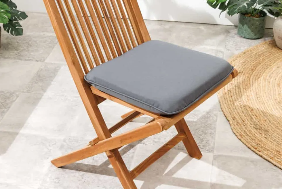 Massiver Gartenstuhl EMPIRE TEAK Teakholz klappbar Hochlehner wetterfest