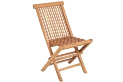 Massiver Gartenstuhl EMPIRE TEAK Teakholz klappbar Hochlehner wetterfest
