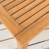 Massiver Gartentisch BALI 100cm Akazienholz wetterfest Outdoor-Loungetisch