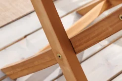 Massiver Gartentisch EMPIRE TEAK 100cm natur Teakholz rund klappbar Outdoor Balkontisch