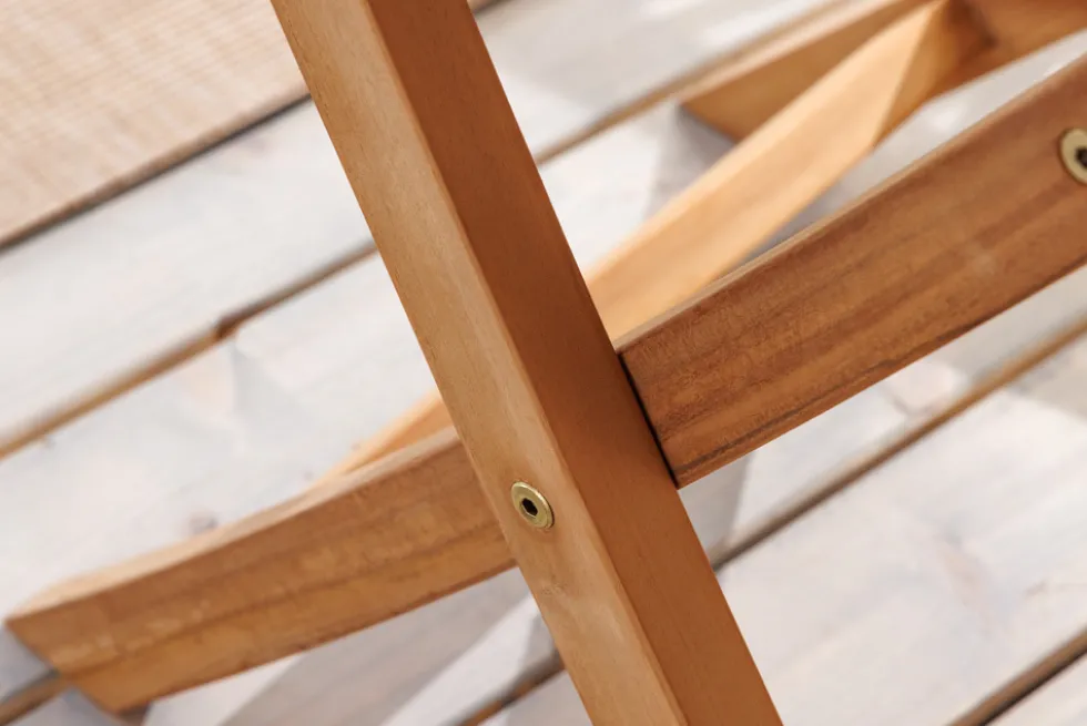 Massiver Gartentisch EMPIRE TEAK 100cm natur Teakholz rund klappbar Outdoor Balkontisch